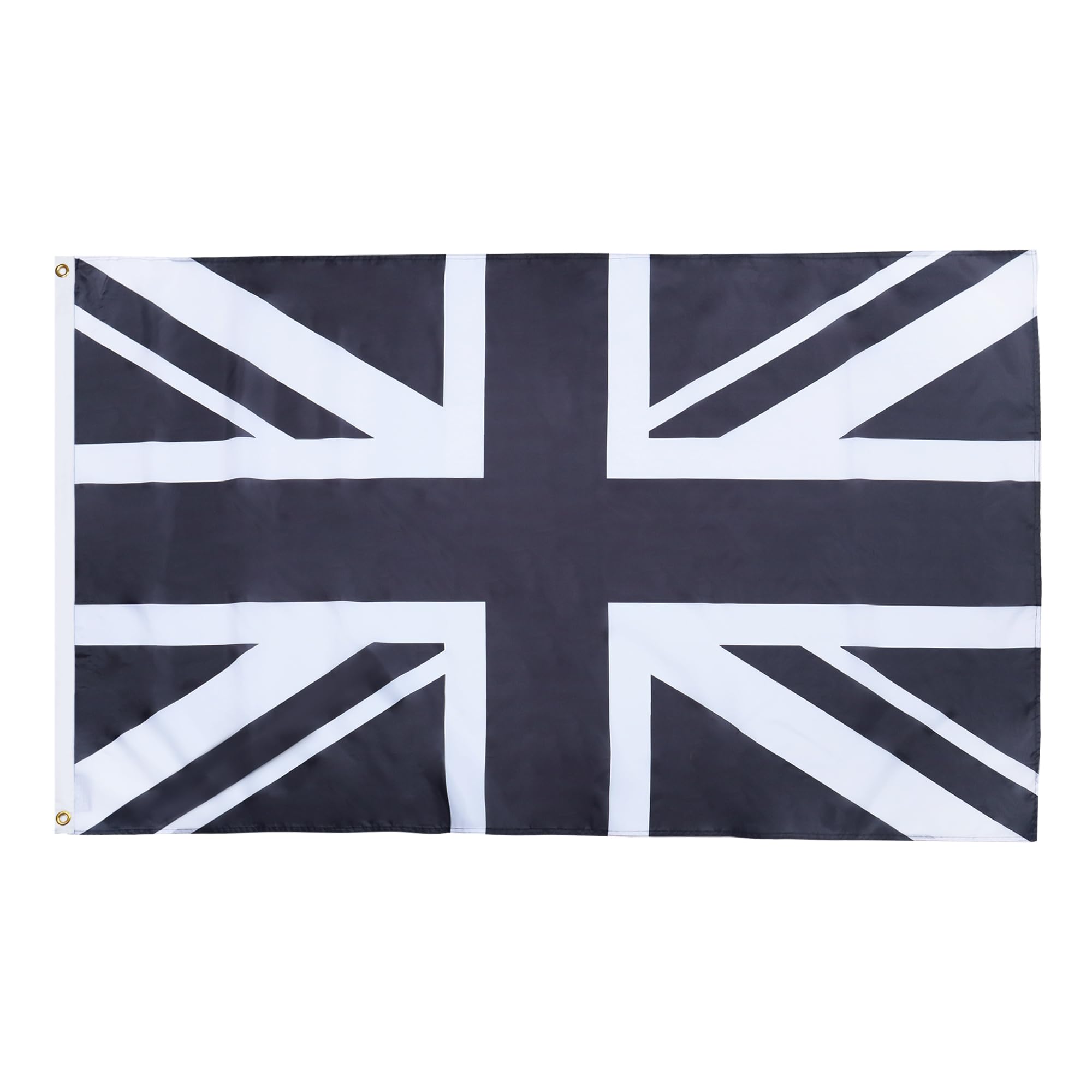 AZ FLAG - Union Jack Black Flag - 2x3 Ft - 100D Polyester United Kindgom Banner with Two Metal Grommets - Fade Resistant - Vivid Colors - 2' x 3' Feet - 90x60 Cm