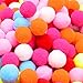 Sunmns 400 Pieces 1 Inch Colorful Pompoms Small Balls for DIY Creative Crafts Decorations, 10 Colors