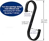 GAViA S Shaped Heavy Duty Hooks 10Pcs Matte Black 25kg Stainless view 4
