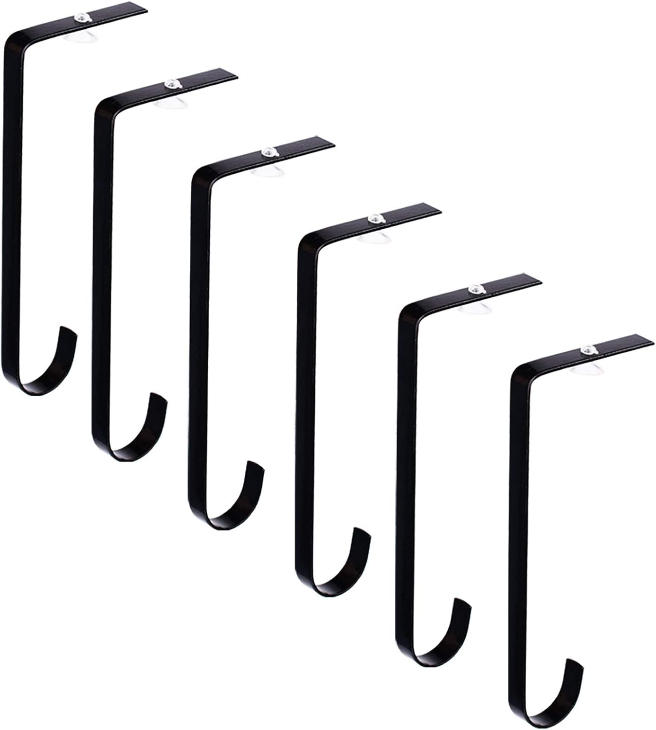 LEVOSHUA 6 Pack Christmas Stocking Holders for Mantel, Christmas Stocking Hanger Stocking Holder Mantel Hook Safety Grip Stocking Clip for Xmas Party Decoration - Fits up to 4.5" Mantel