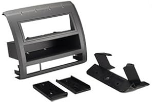 Scosche TA2052B 2005-Uptoyota Tacoma Single Din with Pocket Kit Color Matched Silver, Black