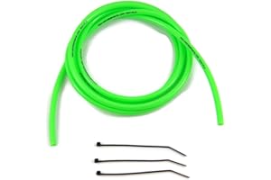 Max-Motorsports 6'ft x 1/8'' (3.2mm) ID x 1/4'' OD Polyurethane Fuel Carburetor Vent Hose Line Mx ATV Dirtbike Carb (Solid Neon Green)