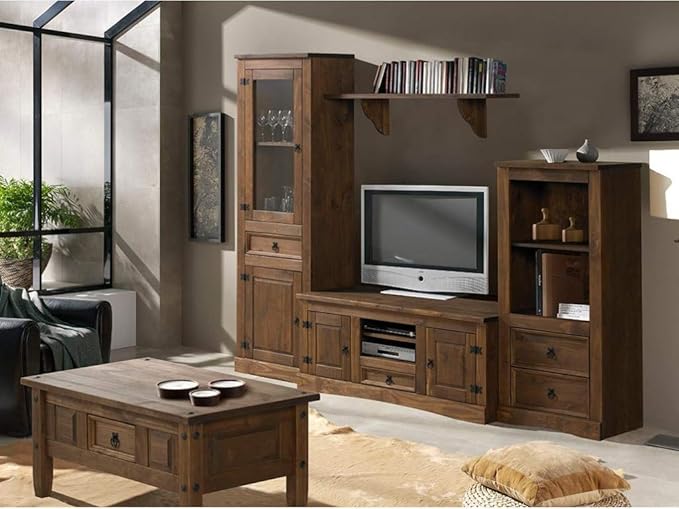 MUEBLES DELUXE ONLINE MEDITERRANEA Mueble Salón Rústico Modelo 1