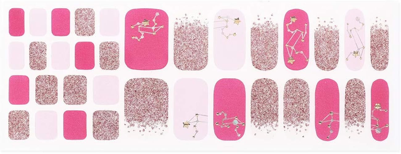 Amazon Co Jp 時短ネイル ネイルシール ペディ用 セット 34pcs ジェルネイルシール デコネイルシール Vavacoco ペディキュア かわいい 韓国 貼るだけ デザイン ファイル付き タイプ選択 7 しし座 ジュエリー