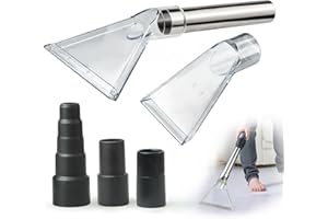 Universal Clear Vacuum Extraction Accessory with 1-1/4“,1-7/8” and 2-1/2” Adapter,Compatible with All Shop Vac Extractor,Wet 