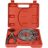 LUTIFIX Piston Ring Compressor Tool, 14 Pcs Piston Rings &amp; 1 Adjustable Installer Pliers for Repairing Car Truck Racing Automotive Engine (62-145mm/2.4-5.7inch), Carrying Box