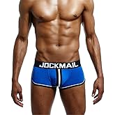 JOCKMAIL Men Open Back Underwear Men Boxer Shorts Cotton Backless boxer