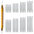 Wellfit Spring Bar Tool with 32pcs Heavy Duty Stainless Steel Watch Band Pins