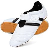 Taekwondo Shoes, Breathable Comfortable Martial Arts Footwear Rubber Soles for Training Fighting Sparring Practice