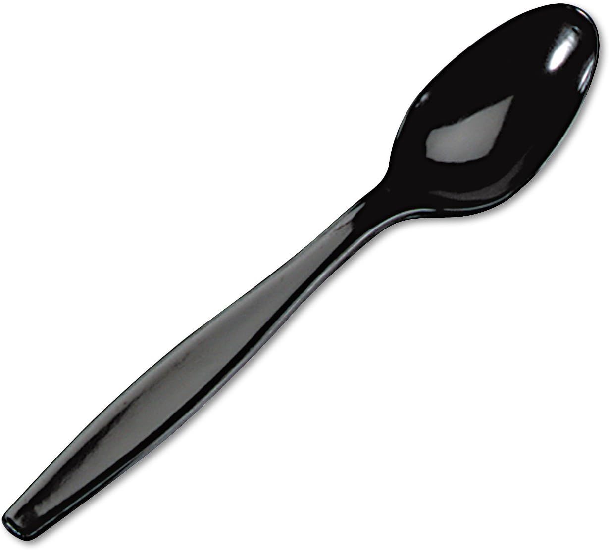 Dixie Products - Dixie - Plastic Tableware, Heavyweight Teaspoons, Black, 1000/Carton - Sold As 1 Carton - Strong, shatter-resistant and durable. - Supply guests with a sturdy, heavyweight utensil. - A great addition to culinary gatherings--large and small.