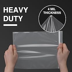 Aubeco 360 Pack Small Clear Plastic Bags, 3