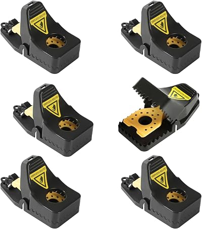 RnCop Reusable Mouse Trap 6 Pack Heavy Duty High Sensitive Mice Catchers