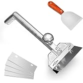 HUOYANSHE Grill Scraper Heavy Duty Griddle Scraper Set with Replacement Blades Flat Top Grill Accessories Griddle Cleaning Kit for Restaurants,Diners, Outdoor Grill Cleaning