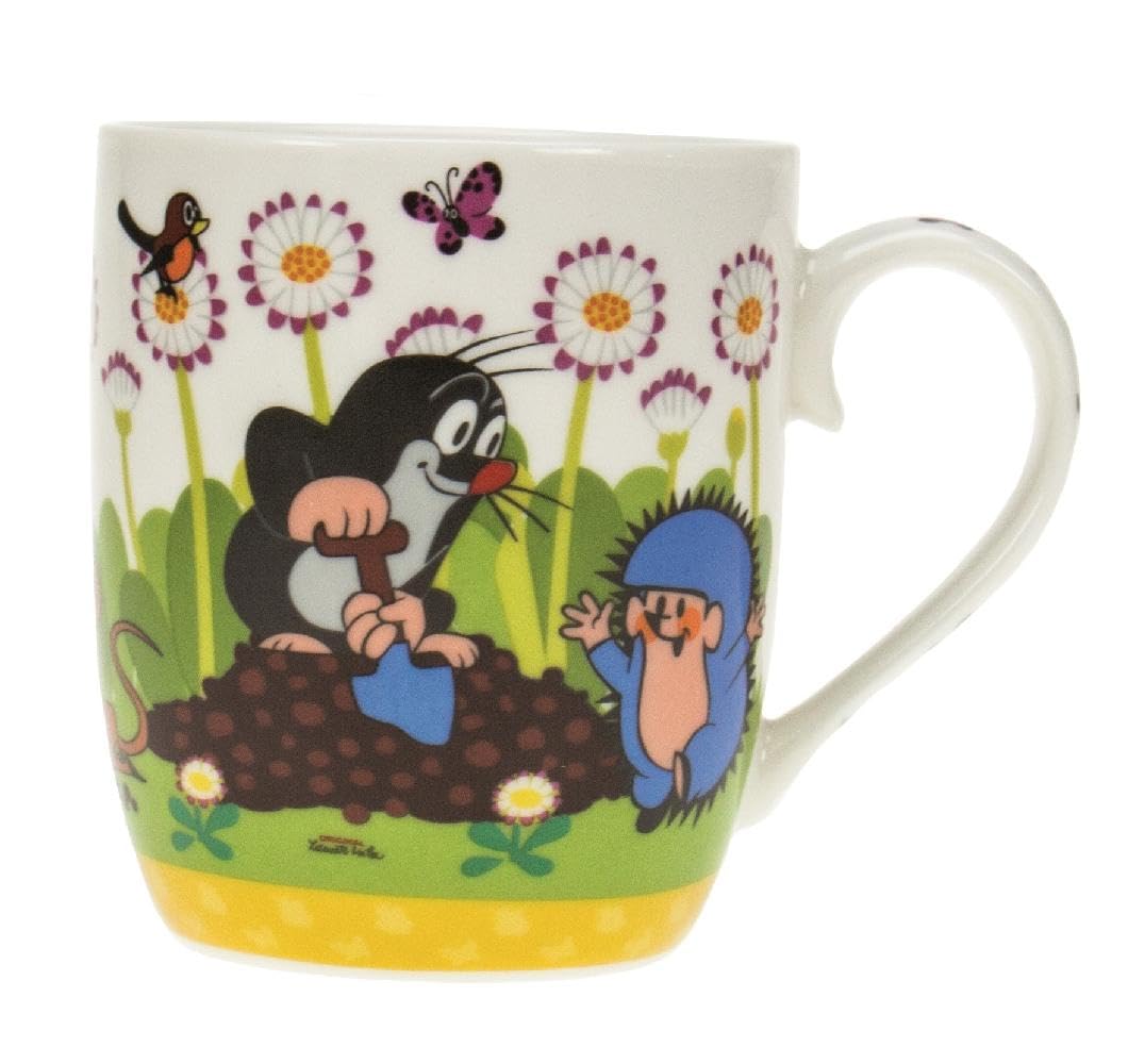 Kindertasse Der kleine Maulwurf Garten: Geschenktasse aus Porzellan Hügel, Tasse: Kaffeetasse Teetasse Geschenkidee Geschenk Kindertasse