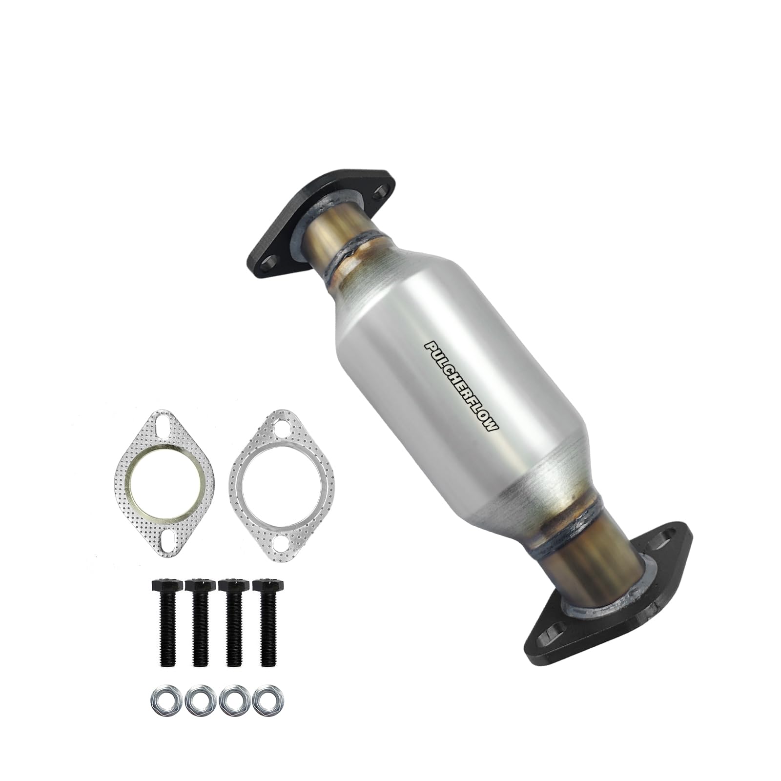 Photo 1 of PULCHERFLOW Rear Catalytic Converter Compatible with 2007-2012 Hyundai Elantra, 2010-2011 Kia Soul 2.0L l4 Catalytic Convertor High Performance (EPA Compliant)