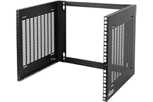 Tecmojo 8U Wall Mount Rack,8U Rack 14 inch Depth,19" Network Rack for Shallow Server and IT Equipment, Network Switches,Patch