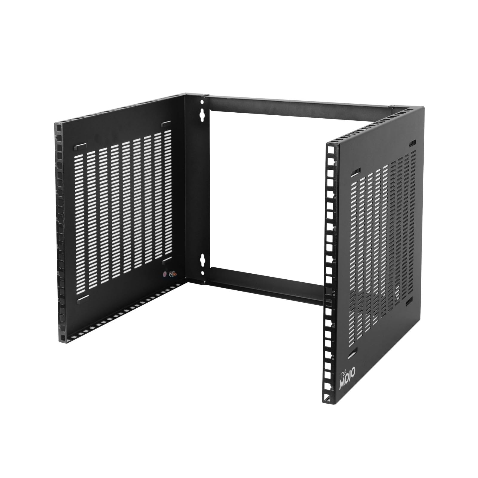 Photo 1 of Tecmojo 8U Wall Mount Rack,8U Rack 14 inch Depth,19" Network Rack for Shallow Server and IT Equipment, Network Switches,Patch Panel Bracket,110lbs(50kg) Weight Capacity,Black