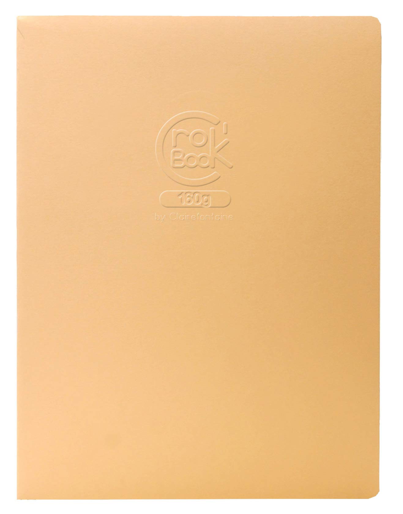 Clairefontaine - Ref 60338C - Crok'Book Portrait Staplebound Sketchbook - 17 x 22cm, 160gsm Paper, Acid Free, pH Neutral, 20 White Pages - Random Colour Cover