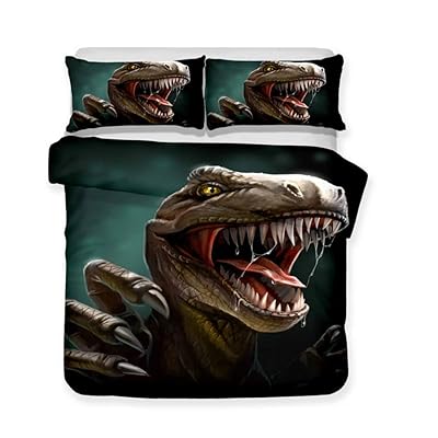 Dinosaur Printed 3D Bedding Set with Pillowcase Kuwait Ubuy