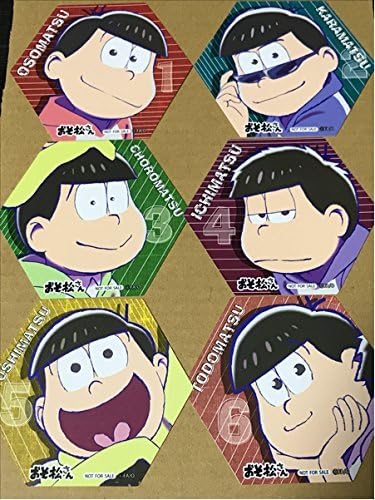 Amazon Co Jp おそ松さん アニメイト オンリーショップ 特典 パズル風コースター おそ松カラ松チョロ松一松十四松トド松6枚セット ホビー 通販