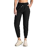 CANSEN Women's Joggers Pants with Pockets Lightweight Quick Dry Hiking Joggers for Athletic Casual Workout Running Lounge