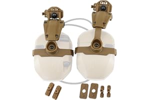 HEARFALCOM Tactical Helmet ARC Rail Adapter Accessories - Compatible with Walker's Razor Earmuffs