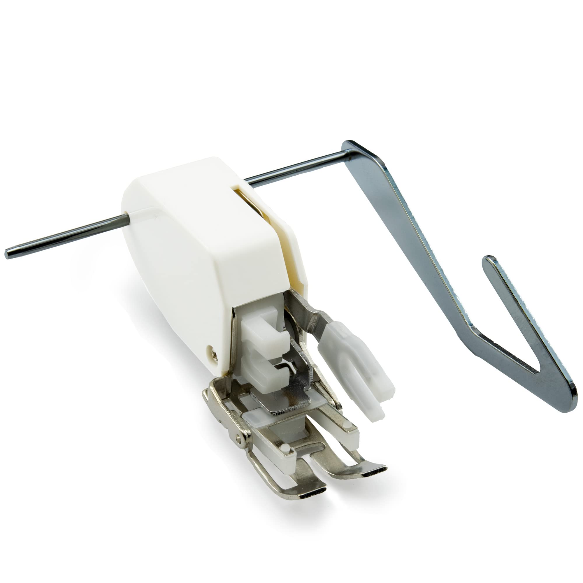 Wide Walking Foot w/Guide Bar Dual Even Feed Sewing Machine Foot | Low Shank Snap-On | Can Be Used for Brother, Singer, Janome, Babylock, Kenmore, juki, New Home, Elna and Simplicity | by UMTMedia®