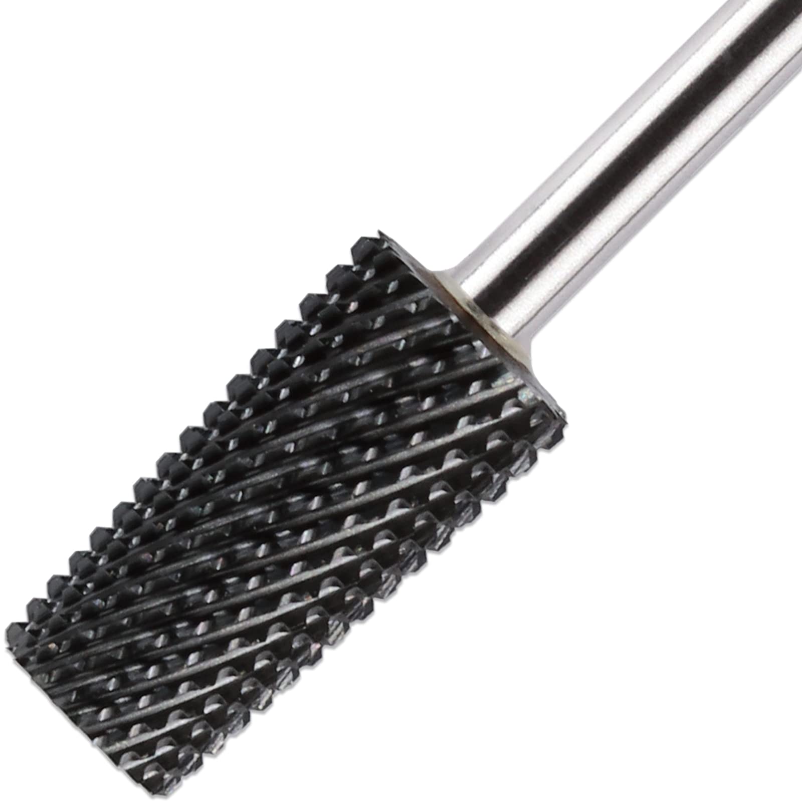PANA Tapered Barrel Carbide 3/32" Shank Size - (Black, Medium Grit) - Fast remove Acrylic or Hard Gel Nail Drill Bit for Manicure Pedicure Salon Professional or Beginner - Image 5