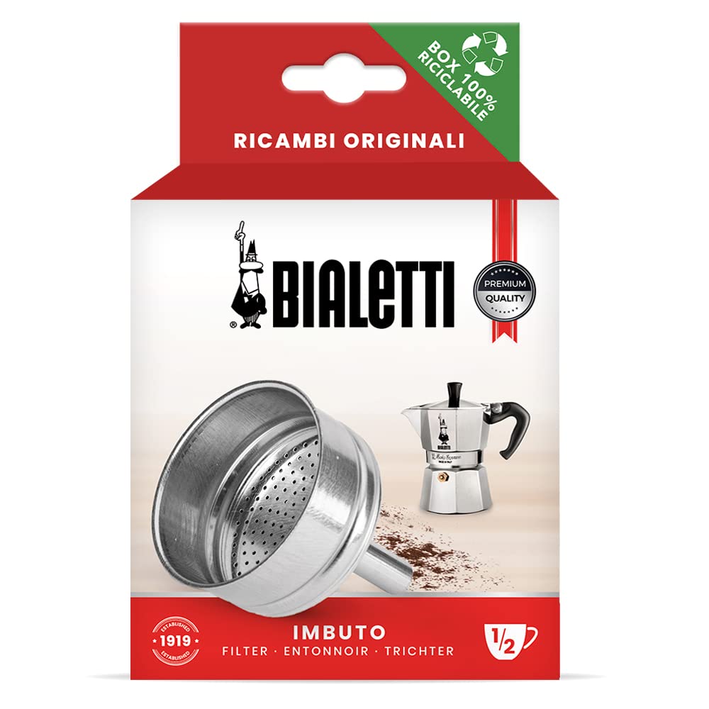 Bialetti Spare Parts, Includes 1 Funnel Filter, Compatible with La Mokina