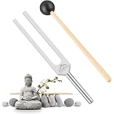 EASTROCK 528 Hz Tuning Fork with Silicone Hammer and Cleaning Cloth | Tuning Forks for Healing Professional Sound Therapy Instruments for Meditation, Relaxation, Yoga and Chakra Therapy