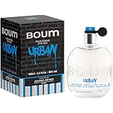 Jeanne Arthes - Boum Homme Urban Eau De Toilette - Spray Perfume for Men - Fruity Floral Scent - Notes of Apple, Geranium, Bergamot- Made in France - 3.38 fl.oz