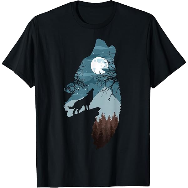 T-shirt Vintage Dreamweaver Wolf Blood Moon - Taille L - Occasion Très Bon état