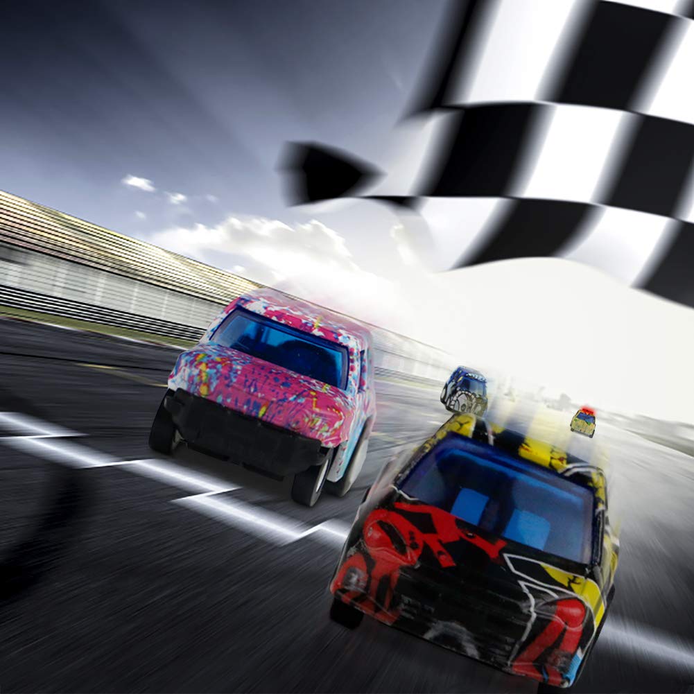 Pull Back Vehicles Diecast Metal Toy Cars Police Car Mini Vehicles Model Kit Party Favors Cake Decorations Topper Best Birthday Gift for Children Toddlers Kids 3 4 5 Years Old, 12 Pieces