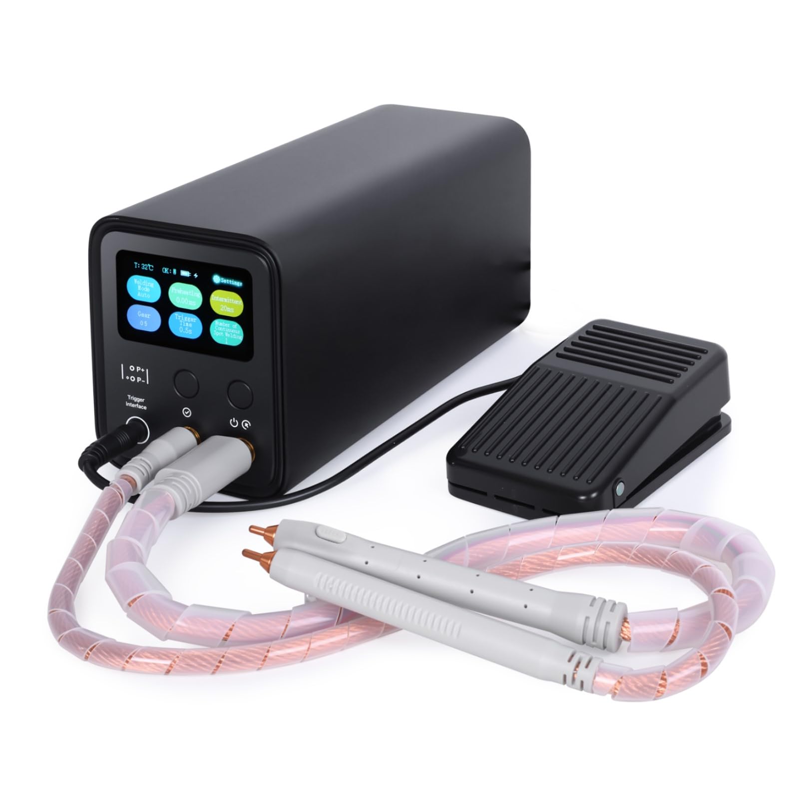 Photo 1 of Capacitor Battery Spot Welder, Max 10.5KW Farad Spot Welder, 3-in-1 Modes for Auto & Manual & Foot Pedal, Welding Equipment for building 18650/LiFePO4 Lithium Battery Pack