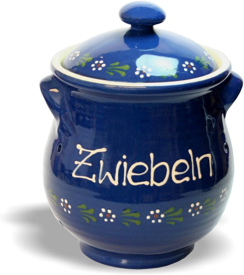 Carstens-Keramik Rheinsberg Zwiebeltopf mit Deckel u. Belüftung - 2,2