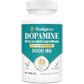 Basigano Dopamine Supplement for Women &amp; Men | with Ashwagandha, L-Theanine &amp; Magnesium, Vegan Extended-Release 90 Tablets, Pack of 1