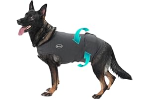 Meifsou Dog Anxiety Vest, Skin-Friendly Thunder Jacket for Dogs, Dog Calming Shirt for Thunder, Fireworks, Vet Visits and Separation - Keep Pet Calm Without Medicine & Training, Anti Anxiety for Dogs