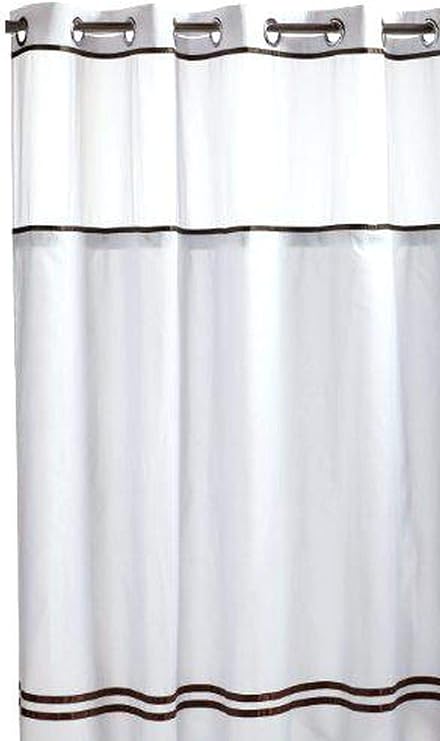 Amazon Com Hookless Escape Shower Curtain With Snap In Liner