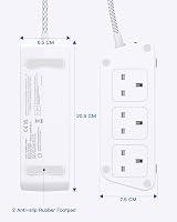 Addtam 3M Extension Cable 6 Outlets USB Ports 5 USB Power Strip 3M Braided view 7