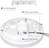 Lepro 15W LED Ceiling Light IP54 Dome Flush Mount Bathroom Light view 7