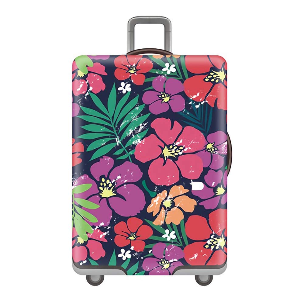 Gifts Treat Suitcase Cover, Protective Luggage Cover, Elastic Stretch Protection Dustproof Zipper Protector Cover (Without Suitcase) (colorflower, S(Fit 18"-21" Suitcase))
