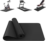 Vanexiss Treadmill Mat Heavy-Duty Exercise Floor Protector 190x85cm Black view 1