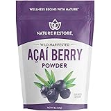 Wild Harvested Acai Berry Powder, 8 Ounces, Non GMO, Gluten Free, Brazilian Wild Grown