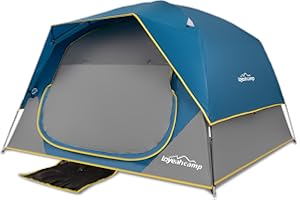 LOYEAHCAMP Tents 4 Person Camping Tent, Easy Setup Waterproof Family Tents for Camping, Portable Dome Tent for Outdoor Camping with Rainfly, Carry Bag