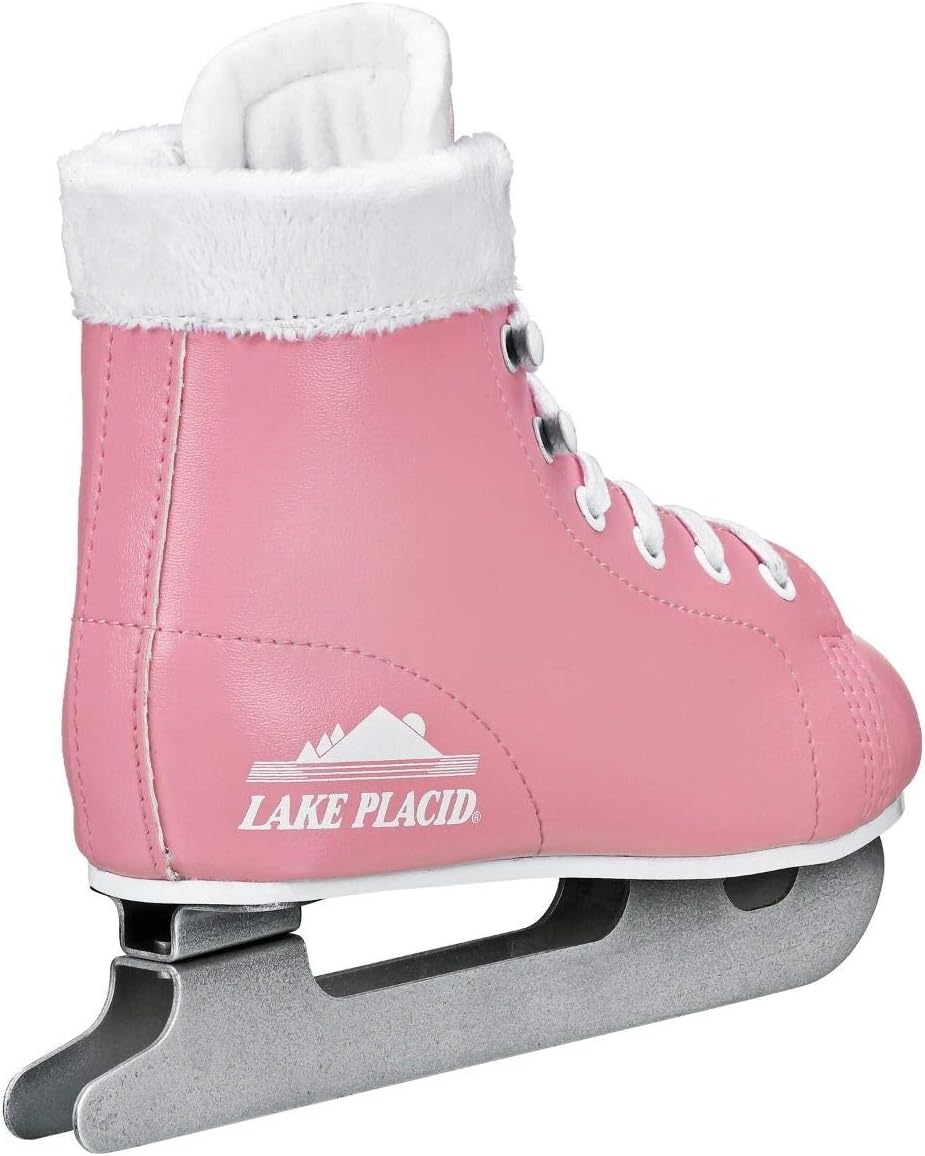 Lake Placid Starglide Girl's Double Runner Figure Ice Skate, Pink/White : Sports & Outdoors