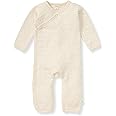 Burt's Bee Baby Infant Boys' 100% Organic Cotton Long Sleeve Wrap-Front Jumpsuit