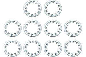uxcell 10Pcs 3/4 Internal Tooth Lock Washer, Zinc-Plated Carbon Steel Multi-Tooth Star Washer Locking Fastener, Silver Tone