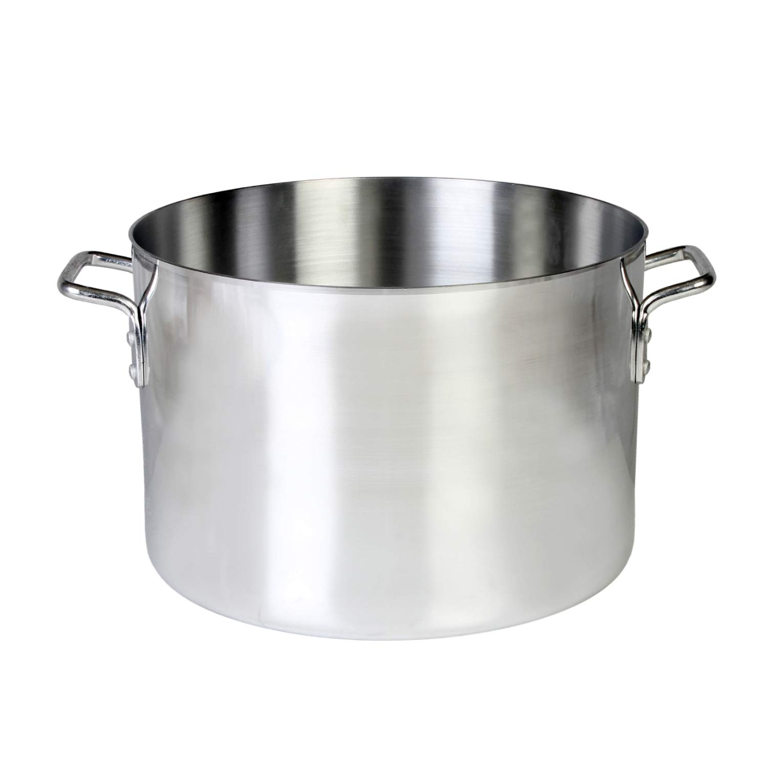 Thunder Group ALSKSU040 Sauce Pot, 40 qt, 18-1/4″ dia. x 10-1/8″H, 2″ handle, aluminum, mirror-finished, dishwasher safe, standard Electric, Gas Cooktop, Halogen Ready, NSF