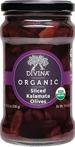 DIVINA Organic Sliced Kalamata Olives, 10.2 oz