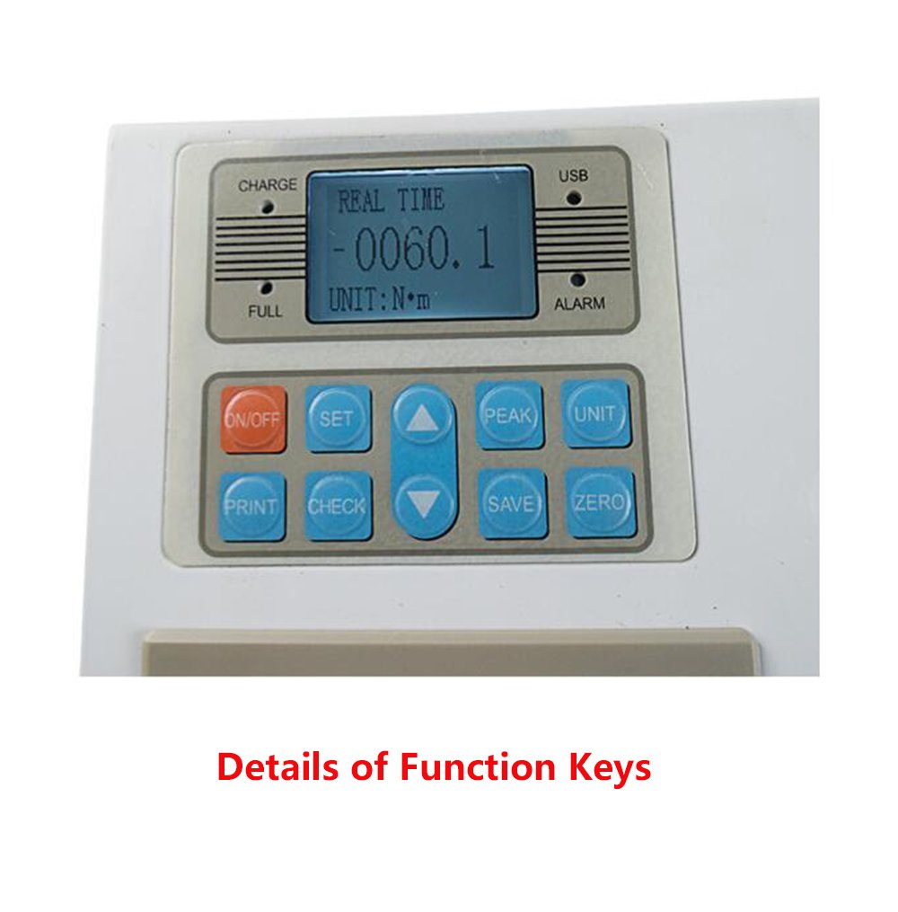 CNYST Digital Torque Tester Meter with Printer Digital Display Torsion